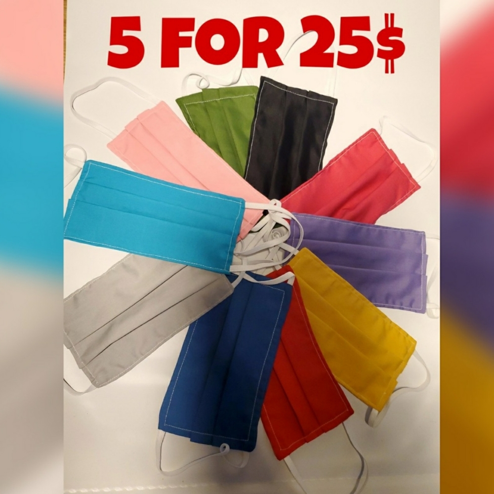 FACE MASK BUNDLE 5 FOR 25$